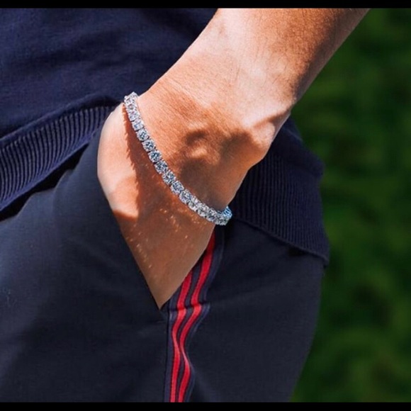 Other - 💎 Solid Silver 24ct Lab Diamonds Bracelet 💎